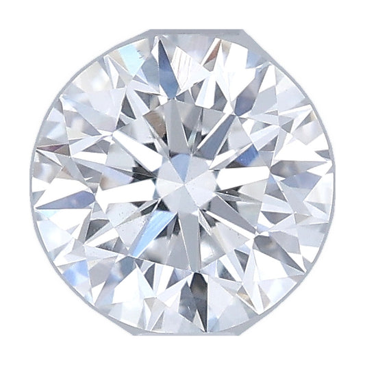 0.73 ct round lab-grown diamond, D color, VS1 clarity, IGI certified, still from its 360° video