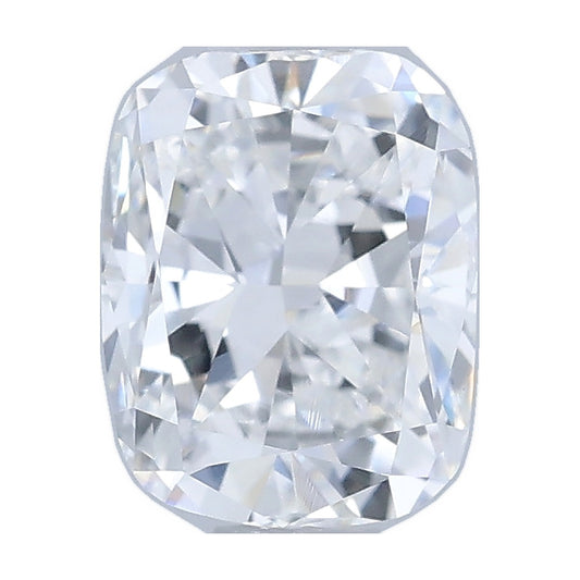 0.74 ct elongated cushion lab-grown diamond, D color, VVS2 clarity, IGI certified, still from its 360° video