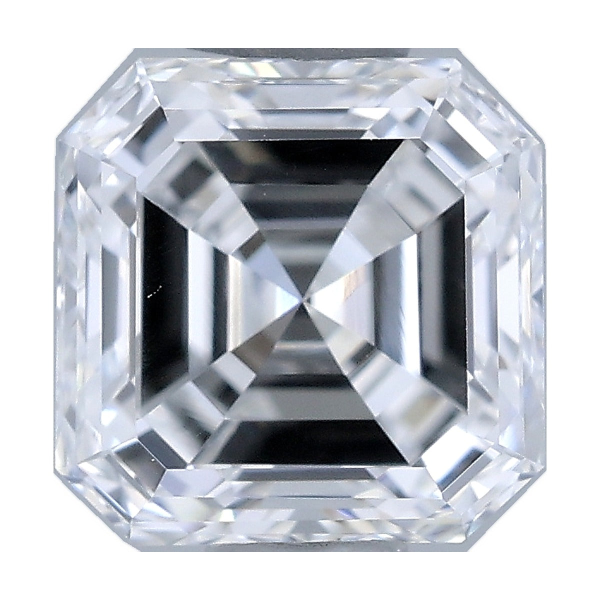 0.79 ct asscher lab-grown diamond, D color, VS1 clarity, IGI certified, still from its 360° video