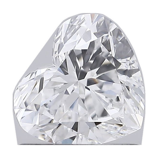 0.81 ct heart lab-grown diamond, D color, VVS2 clarity, IGI certified, still from its 360° video