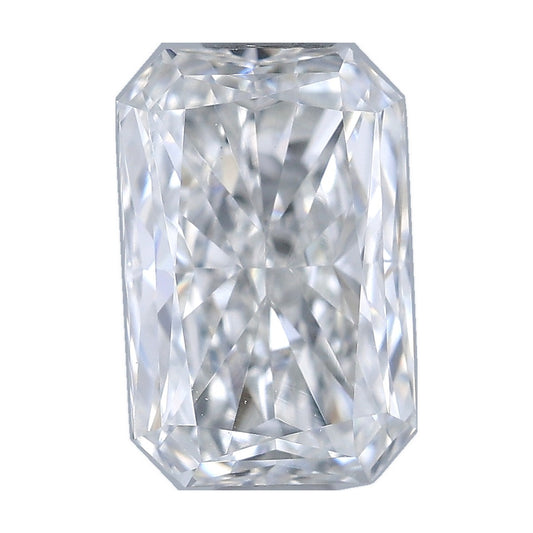 0.82 ct radiant lab-grown diamond, E color, VVS2 clarity, IGI certified, still from its 360° video