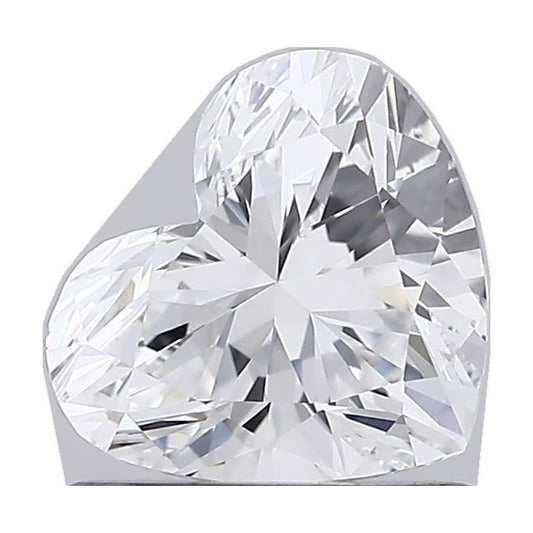 0.86 ct heart lab-grown diamond, D color, VS1 clarity, IGI certified, still from its 360° video