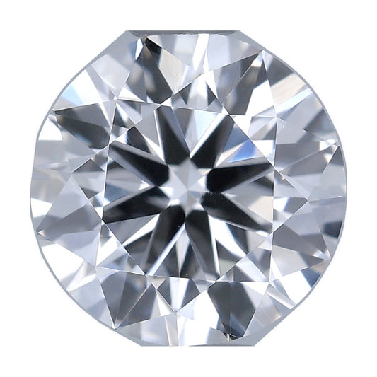 0.91 ct round lab-grown diamond, E color, VVS2 clarity, IGI certified, still from its 360° video