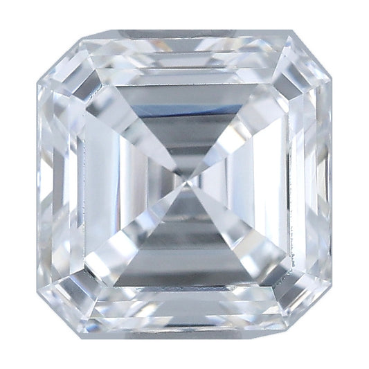 0.92 ct asscher lab-grown diamond, E color, VVS2 clarity, IGI certified, still from its 360° video