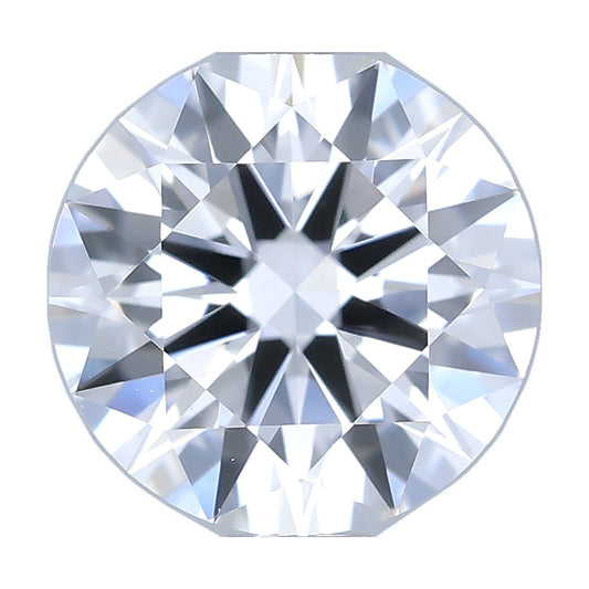 0.92 ct round lab-grown diamond, D color, VS2 clarity, IGI certified, still from its 360° video