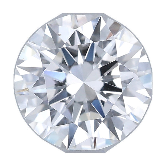 0.92 ct round lab-grown diamond, E color, VVS2 clarity, IGI certified, still from its 360° video