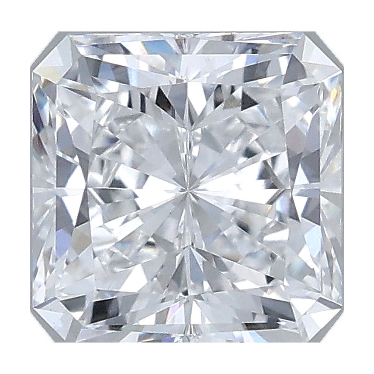 0.92 ct square radiant lab-grown diamond, D color, VVS2 clarity, IGI certified, still from its 360° video
