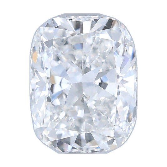 0.94 ct elongated cushion lab-grown diamond, E color, VVS2 clarity, IGI certified, still from its 360° video