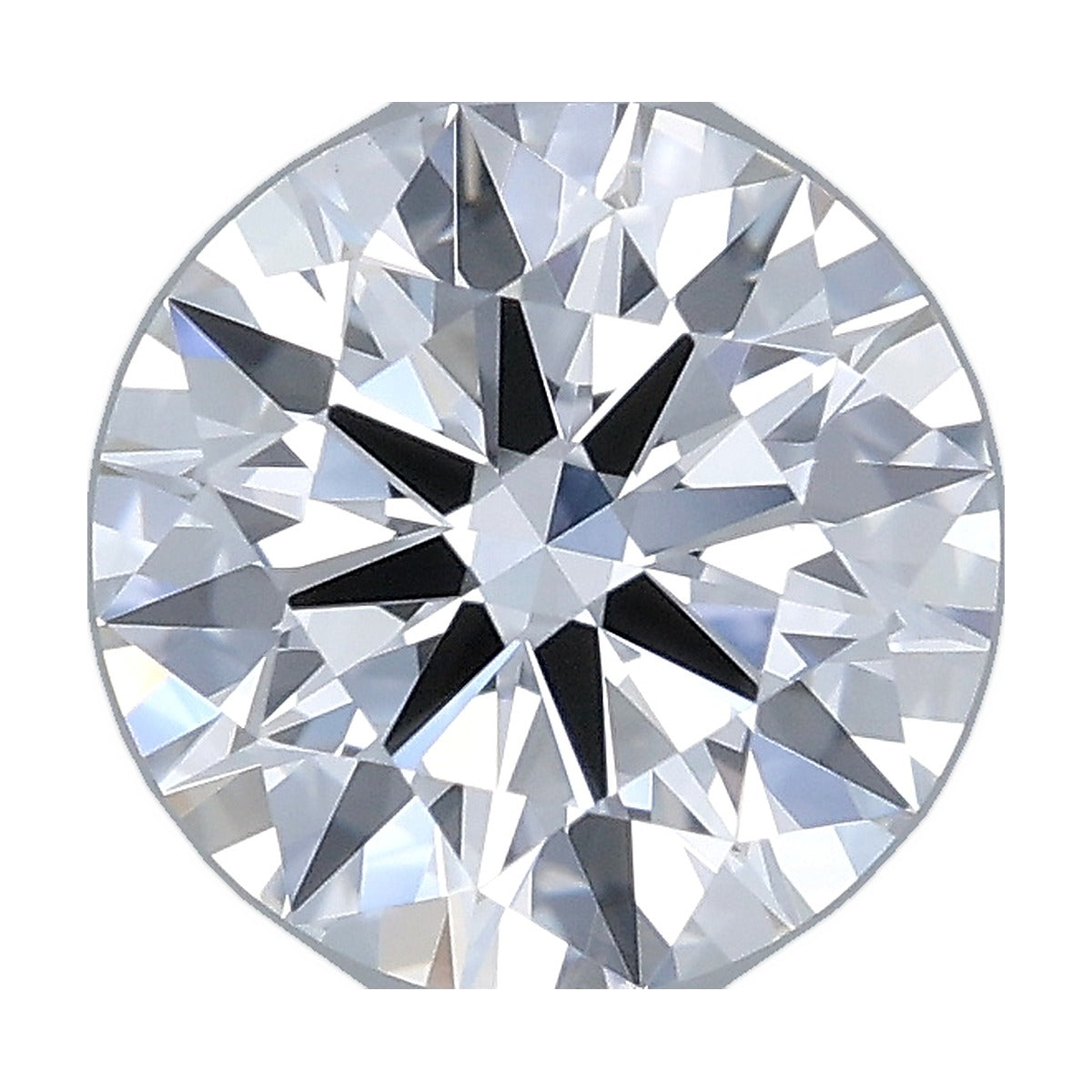 0.94 ct round lab-grown diamond, D color, VS1 clarity, IGI certified, still from its 360° video