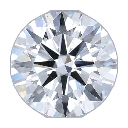 0.94 ct round lab-grown diamond, E color, VS1 clarity, IGI certified, still from its 360° video