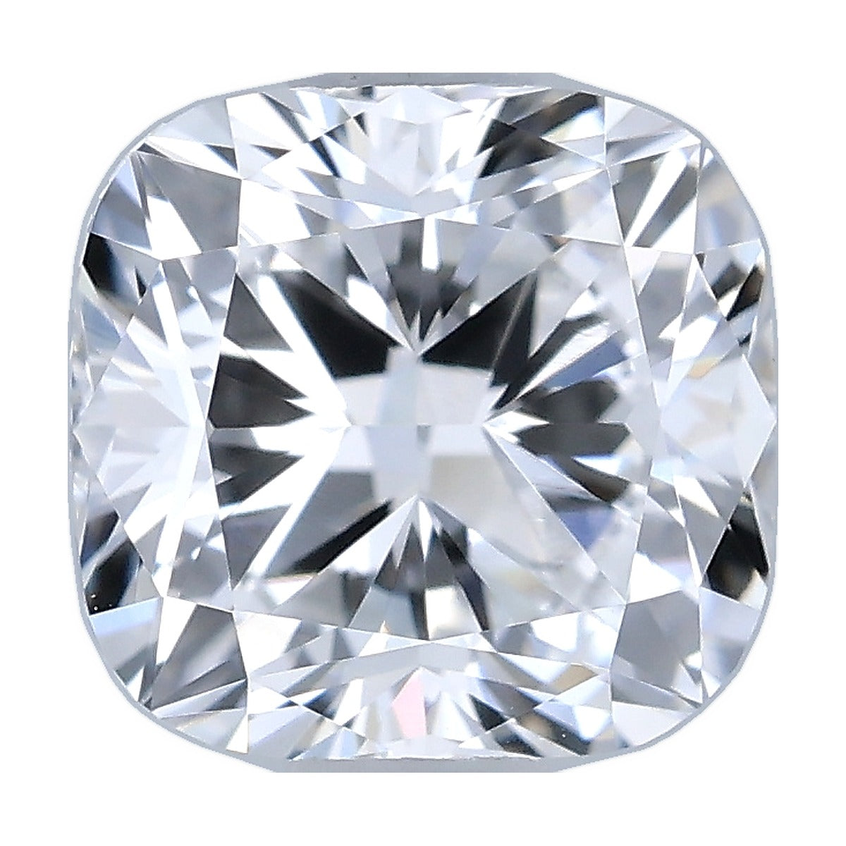 0.95 ct cushion lab-grown diamond, D color, VVS2 clarity, IGI certified, still from its 360° video