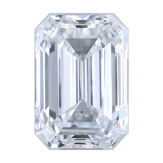 0.96 ct emerald lab-grown diamond, D color, VS1 clarity, IGI certified, still from its 360° video