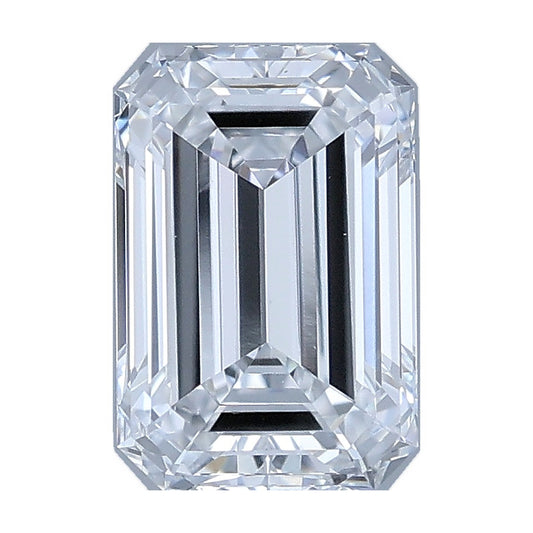 0.96 ct emerald lab-grown diamond, E color, VS1 clarity, IGI certified, still from its 360° video
