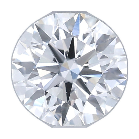 0.96 ct round lab-grown diamond, D color, VS1 clarity, IGI certified, still from its 360° video