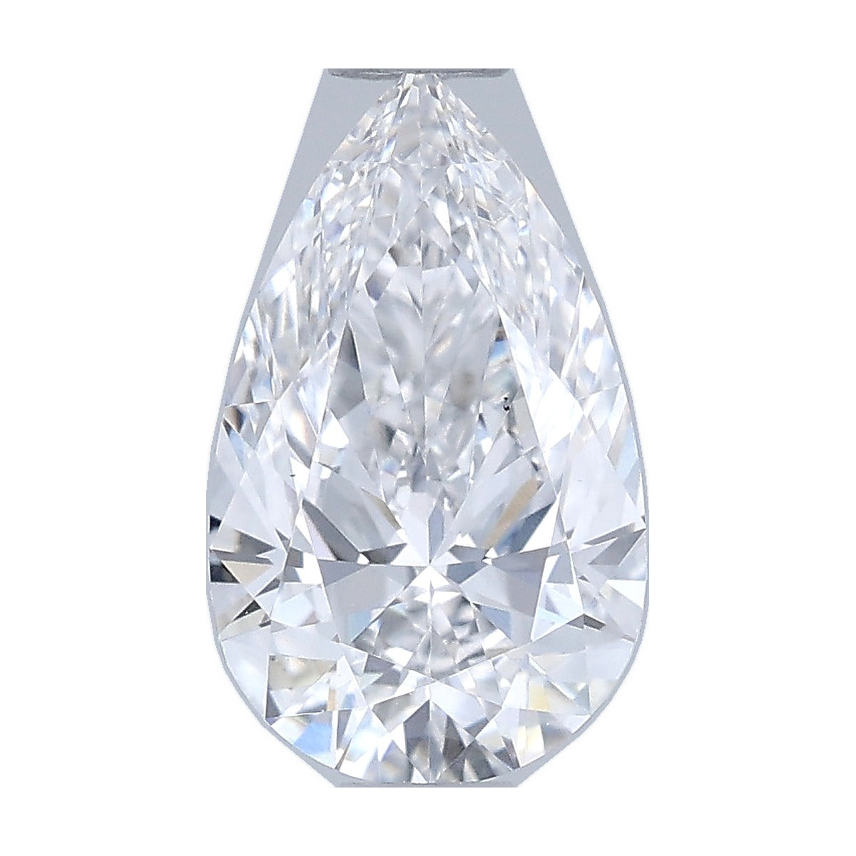 0.97 ct pear lab-grown diamond, D color, VS1 clarity, IGI certified, still from its 360° video