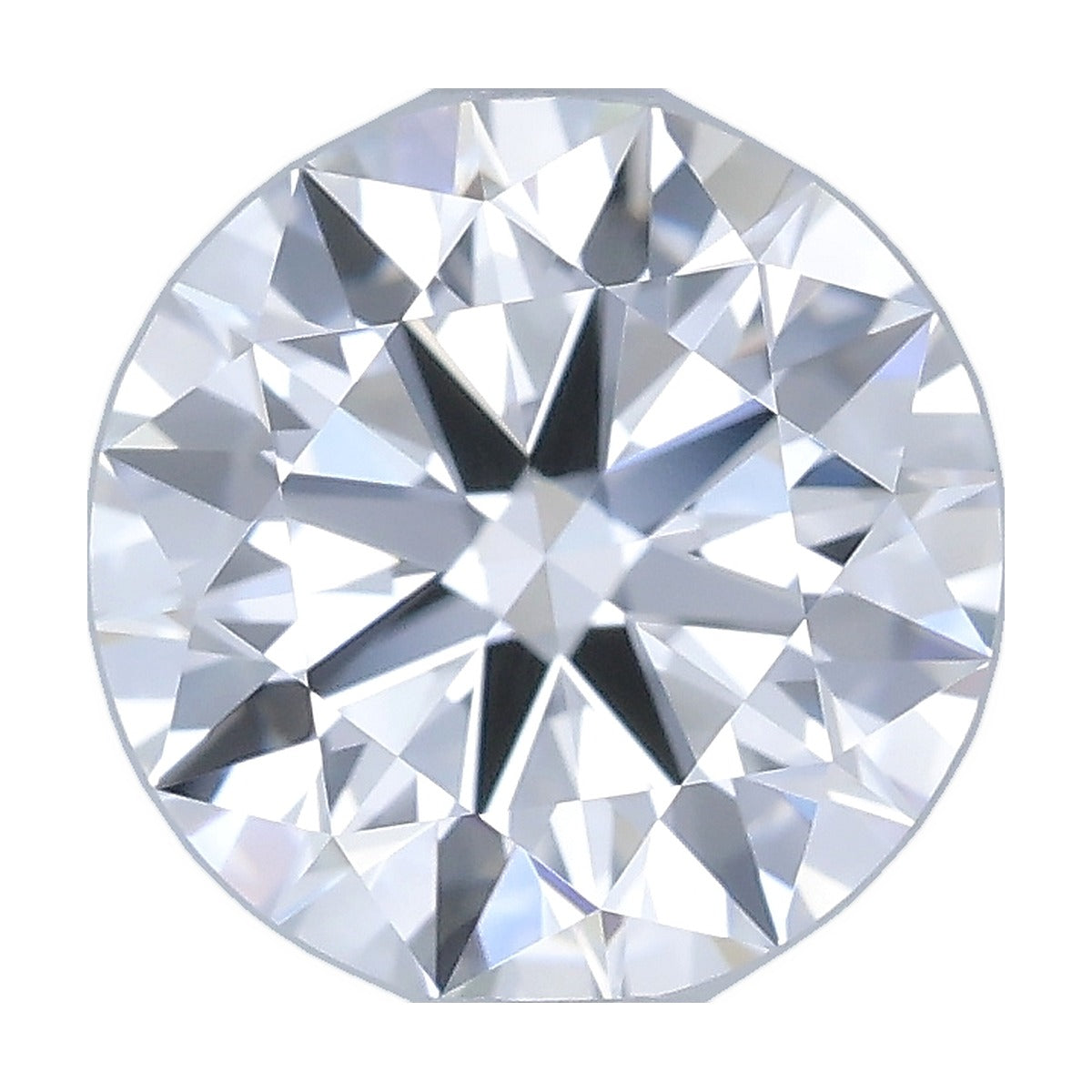 0.97 ct round lab-grown diamond, D color, VS1 clarity, IGI certified, still from its 360° video