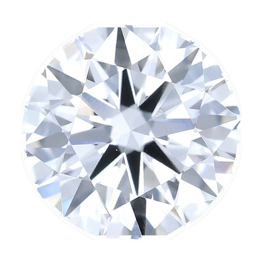 0.98 ct round lab-grown diamond, D color, VVS2 clarity, IGI certified, still from its 360° video