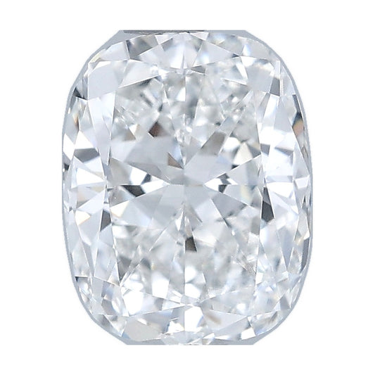 0.99 ct elongated cushion lab-grown diamond, E color, VVS2 clarity, IGI certified, still from its 360° video