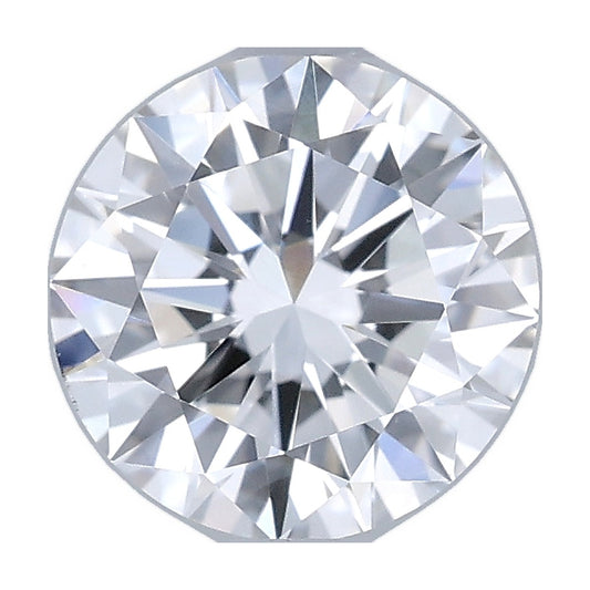 0.99 ct round lab-grown diamond, E color, VS1 clarity, IGI certified, still from its 360° video