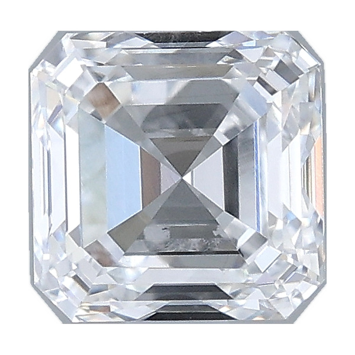 1.00 ct asscher lab-grown diamond, D color, VVS1 clarity, IGI certified, still from its 360° video