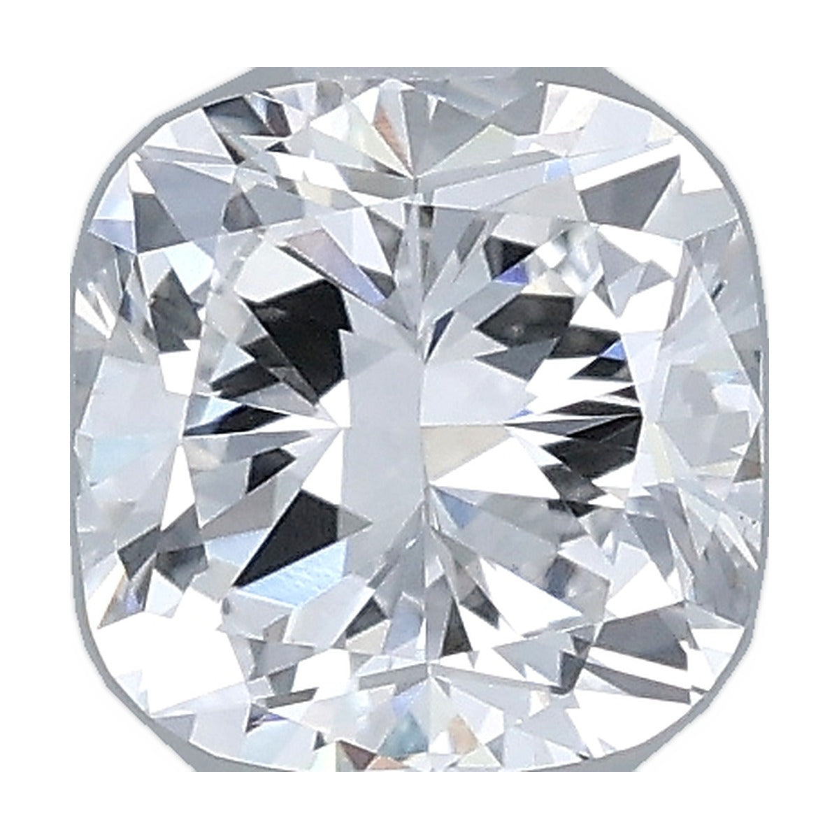 1.00 ct cushion lab-grown diamond, D color, VVS2 clarity, IGI certified, still from its 360° video