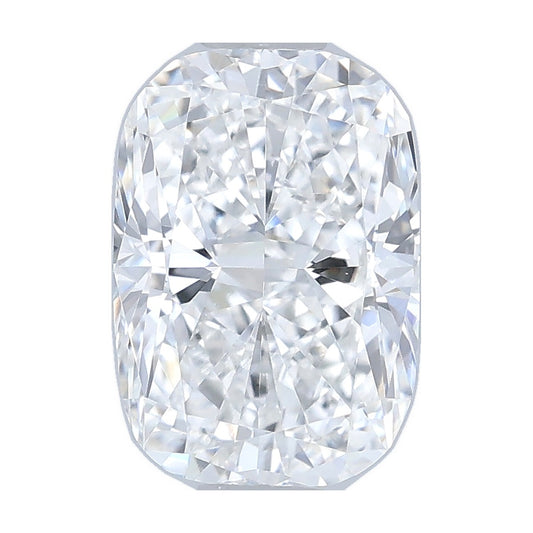 1.00 ct elongated cushion lab-grown diamond, D color, VS1 clarity, IGI certified, still from its 360° video