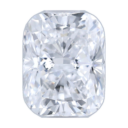 1.00 ct elongated cushion lab-grown diamond, D color, VVS2 clarity, IGI certified, still from its 360° video
