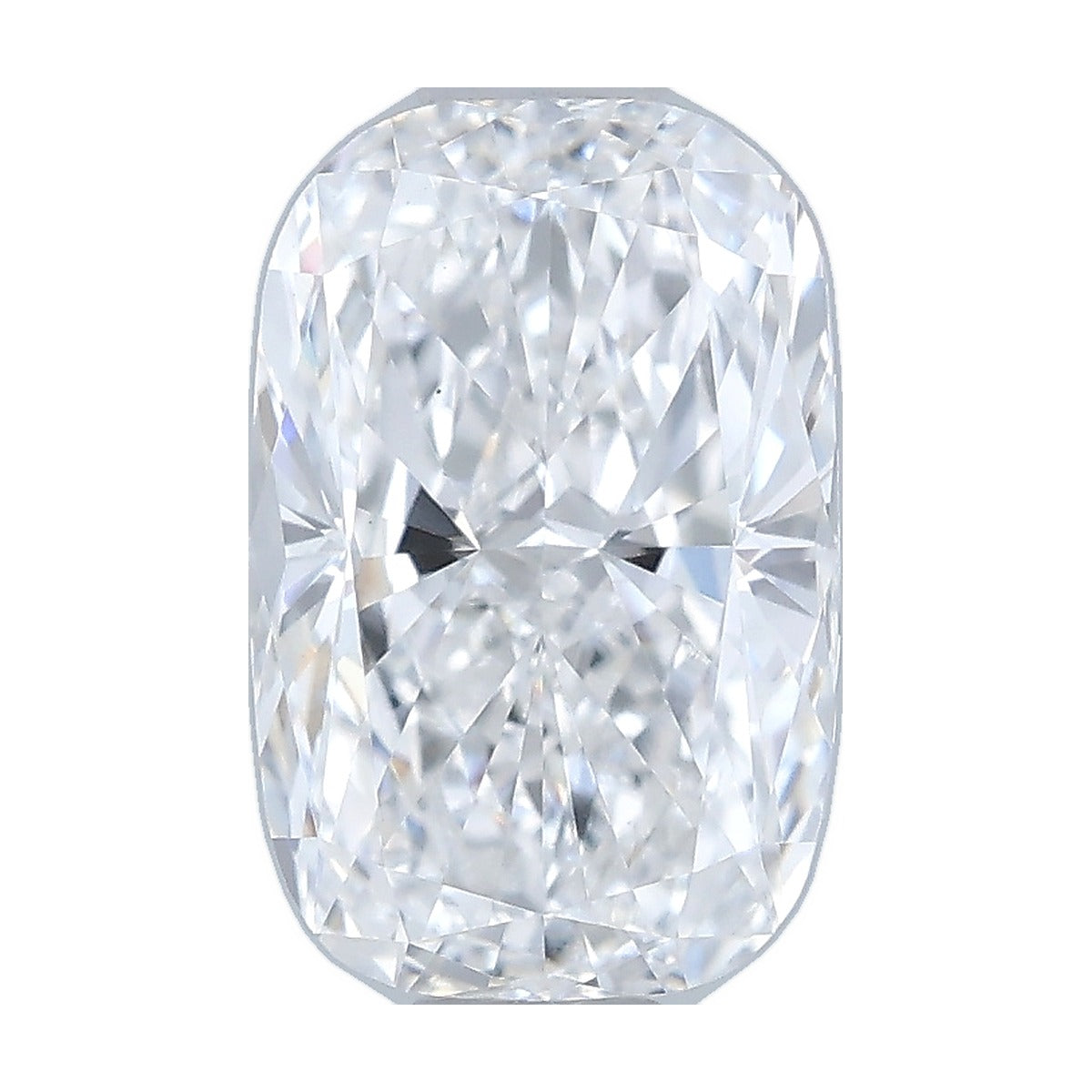 1.00 ct elongated cushion lab-grown diamond, D color, VVS2 clarity, IGI certified, still from its 360° video