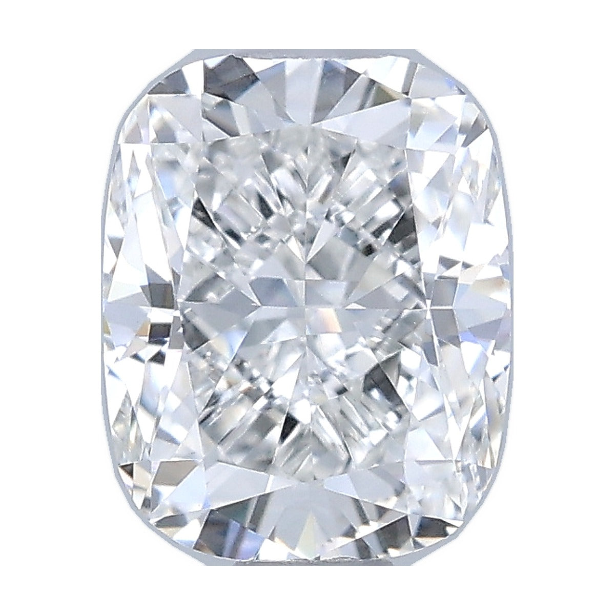 1.00 ct elongated cushion lab-grown diamond, E color, VVS2 clarity, IGI certified, still from its 360° video