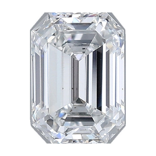 1.00 ct emerald lab-grown diamond, E color, VS1 clarity, IGI certified, still from its 360° video
