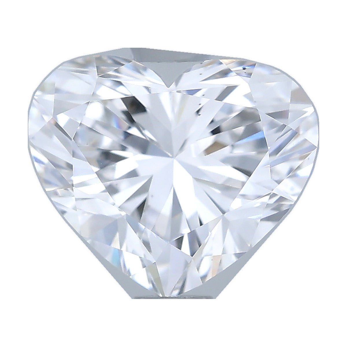 1.00 ct heart lab-grown diamond, D color, VS2 clarity, IGI certified, still from its 360° video