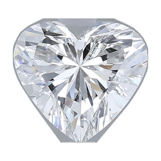 1.00 ct heart lab-grown diamond, E color, VS1 clarity, IGI certified, still from its 360° video