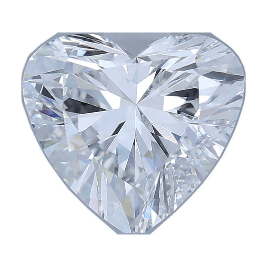 1.00 ct heart lab-grown diamond, E color, VS2 clarity, IGI certified, still from its 360° video