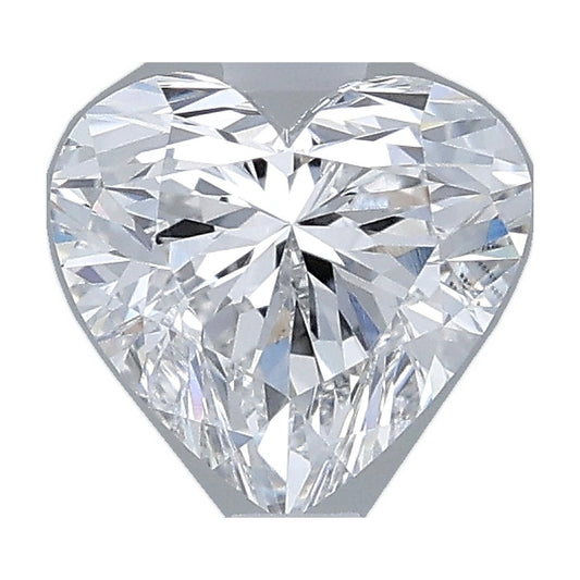 1.00 ct heart lab-grown diamond, E color, VVS2 clarity, IGI certified, still from its 360° video