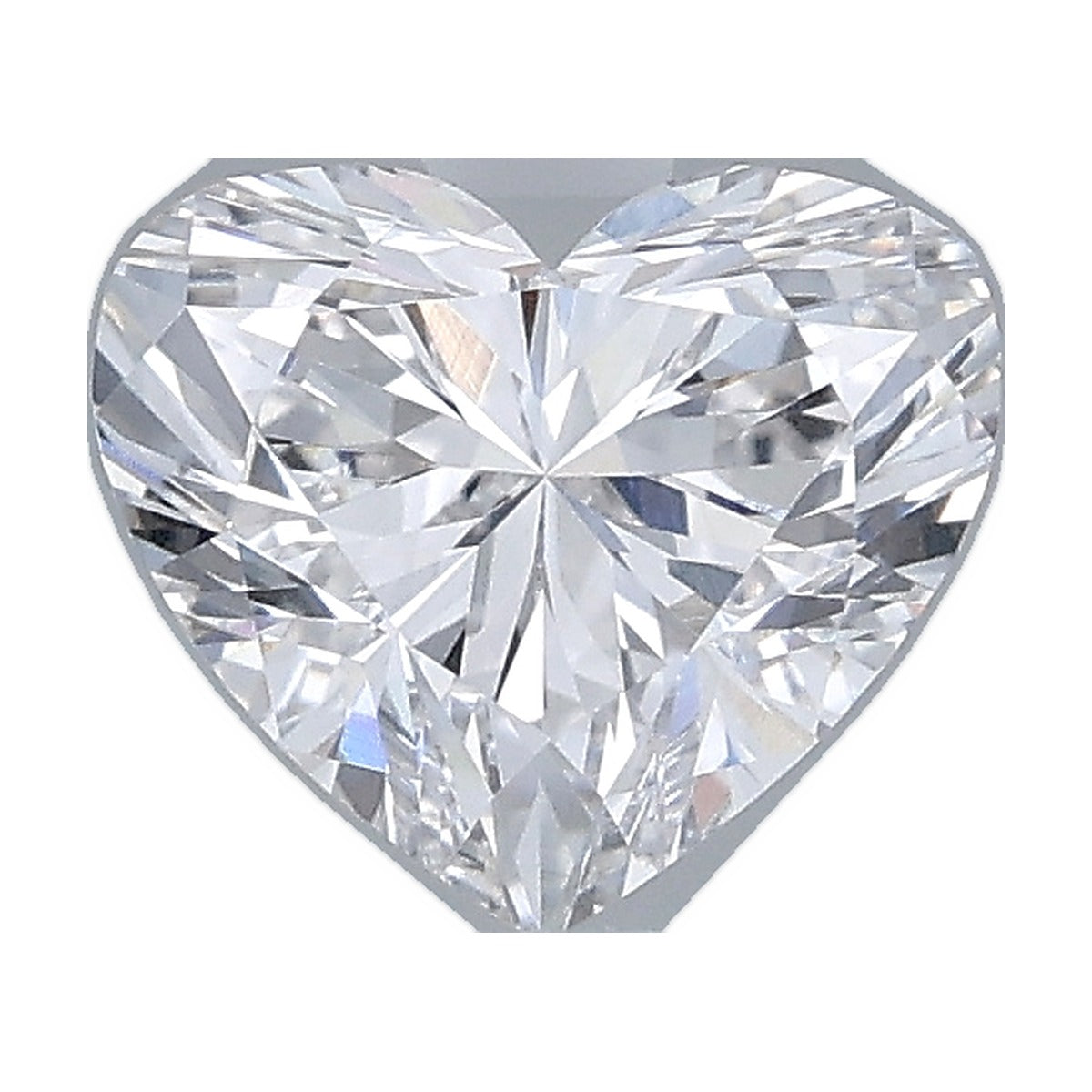 1.00 ct heart lab-grown diamond, F color, VS1 clarity, IGI certified, still from its 360° video