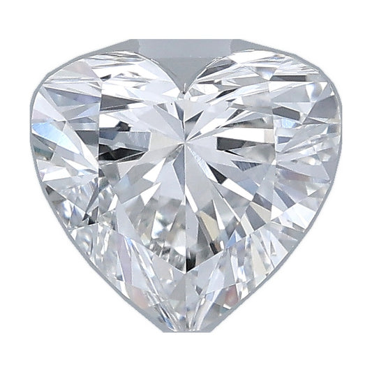 1.00 ct heart lab-grown diamond, F color, VVS2 clarity, IGI certified, still from its 360° video