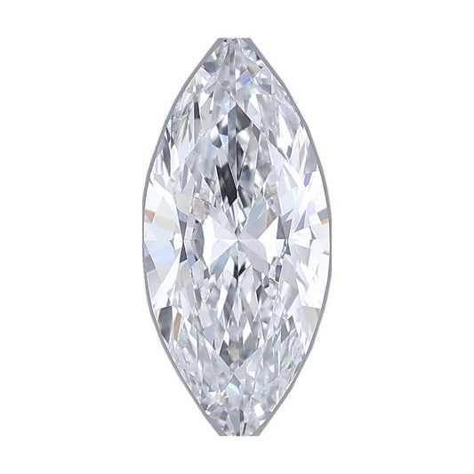 1.00 ct marquise lab-grown diamond, D color, VS1 clarity, IGI certified, still from its 360° video