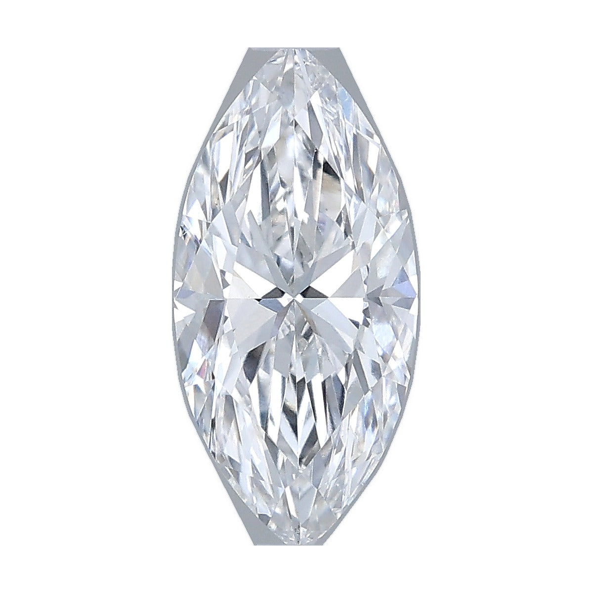 1.00 ct marquise lab-grown diamond, D color, VS2 clarity, IGI certified, still from its 360° video