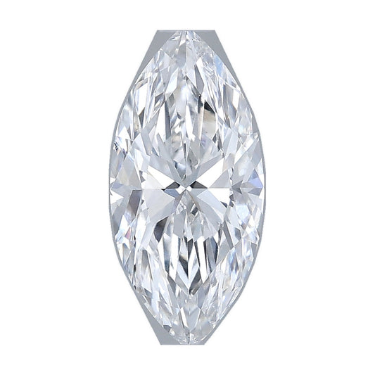 1.00 ct marquise lab-grown diamond, D color, VS2 clarity, IGI certified, still from its 360° video