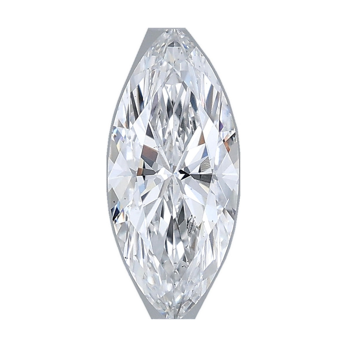 1.00 ct marquise lab-grown diamond, D color, VS2 clarity, IGI certified, still from its 360° video
