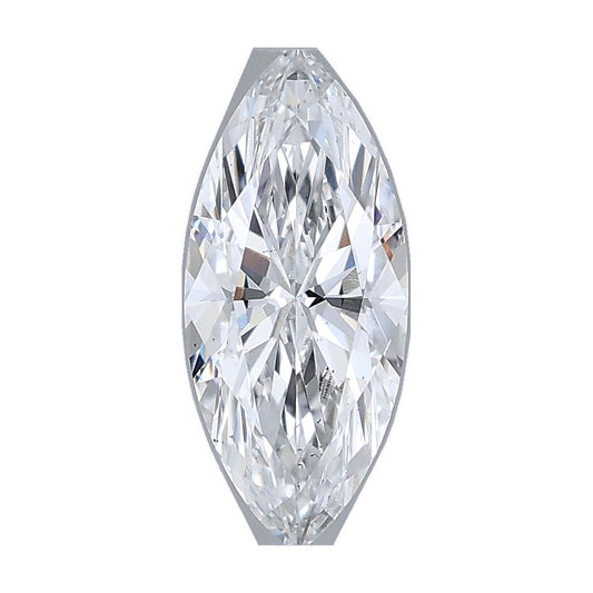 1.00 ct marquise lab-grown diamond, D color, VS2 clarity, IGI certified, still from its 360° video