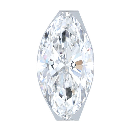 1.00 ct marquise lab-grown diamond, E color, VVS2 clarity, IGI certified, still from its 360° video
