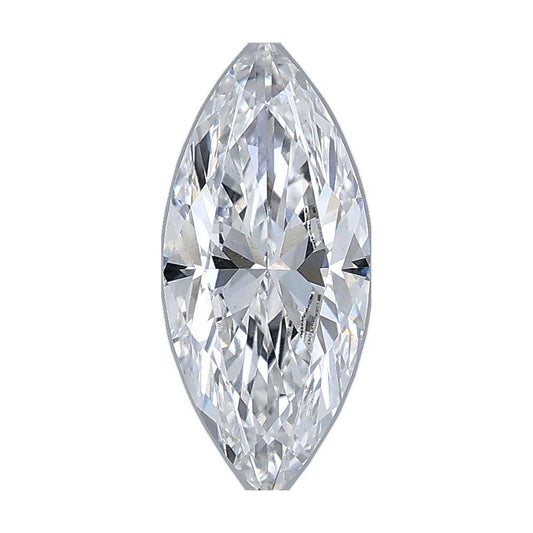 1.00 ct marquise lab-grown diamond, E color, VVS2 clarity, IGI certified, still from its 360° video