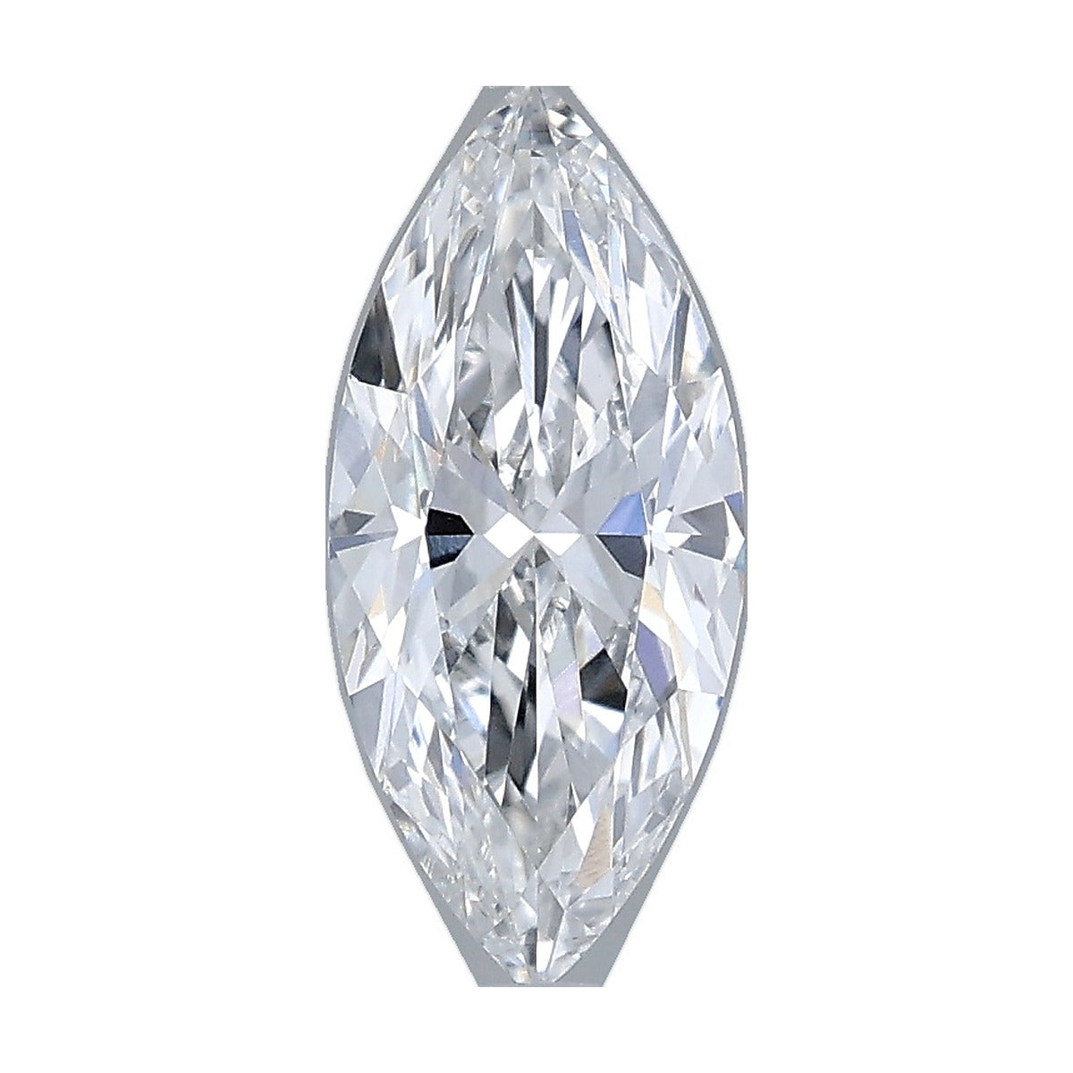 1.00 ct marquise lab-grown diamond, E color, VVS2 clarity, IGI certified, still from its 360° video