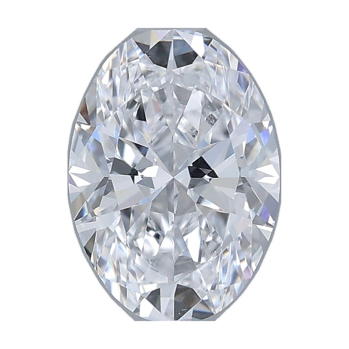 1.00 ct oval lab-grown diamond, D color, VS1 clarity, IGI certified, still from its 360° video