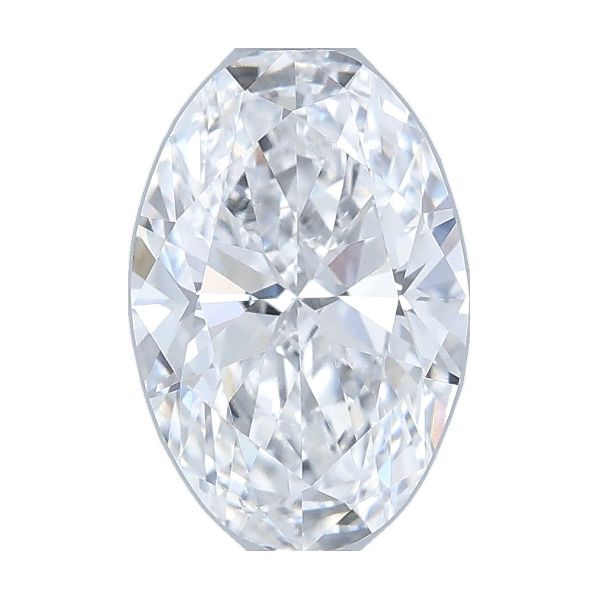 1.00 ct oval lab-grown diamond, D color, VVS2 clarity, IGI certified, still from its 360° video