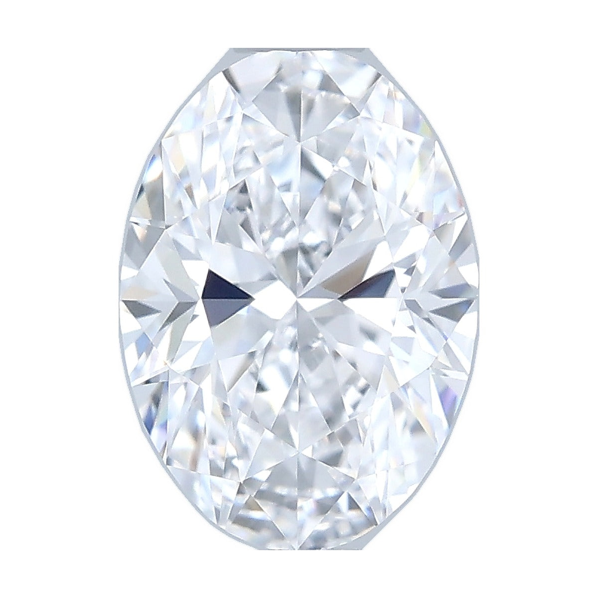 1.00 ct oval lab-grown diamond, D color, VVS2 clarity, IGI certified, still from its 360° video