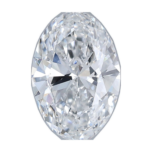 1.00 ct oval lab-grown diamond, E color, VS1 clarity, IGI certified, still from its 360° video