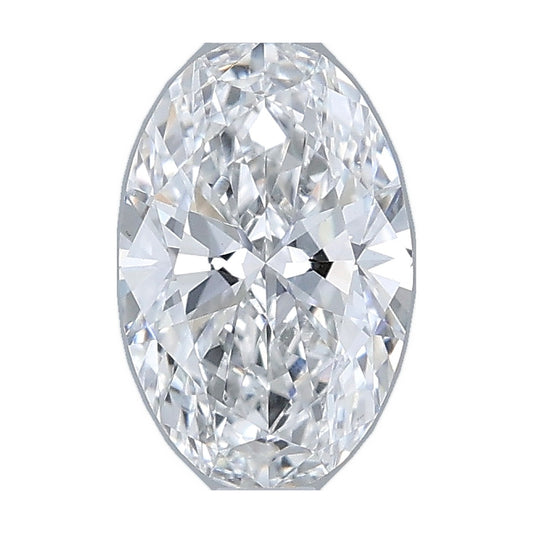 1.00 ct oval lab-grown diamond, E color, VS1 clarity, IGI certified, still from its 360° video
