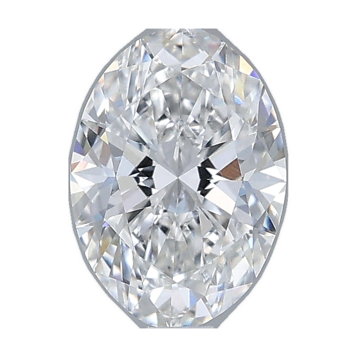 1.00 ct oval lab-grown diamond, F color, VVS2 clarity, IGI certified, still from its 360° video